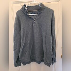 Cole Haan Men's Slate Blue Half-Zip Sweater